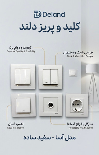راهنمای کامل کلید و پریز دلند؛ معرفی سریها